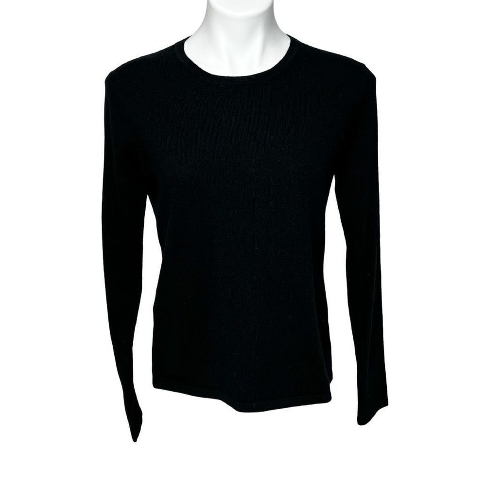 LXRI black crew neck cashmere sweater size M
